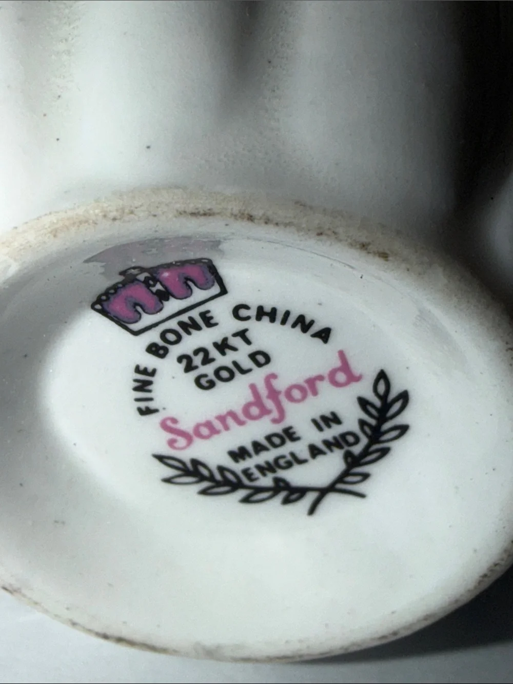 Sandford Handcrafted Ceramic Floral Accent in Pink, Purple & Green